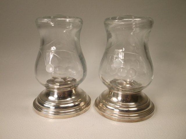 Beautiful Antique Alvin Sterling Silver Salt Pepper Set (1 of 2)