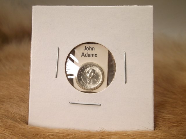 John Adams Sterling Silver Presidential coin (1 of 1)