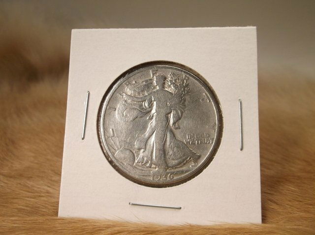 1936 US Silver Walking Liberty Half Dollar (1 of 1)