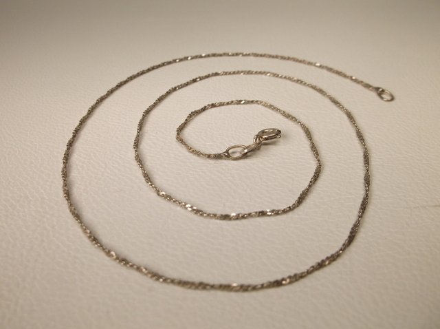 Nice Sterling Silver Chain Necklace 18" (1 of 1)