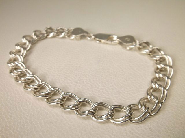Beautiful Thick Sterling Silver Chain Bracelet (1 of 1)