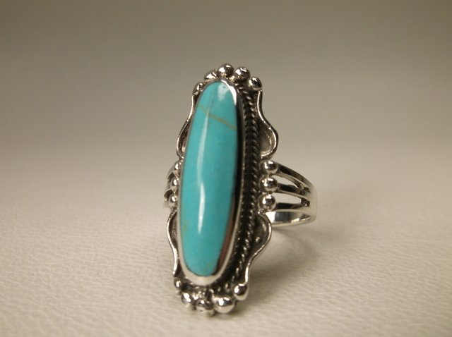 Gorgeous Sterling Silver Turquoise Ring 9 (1 of 2)