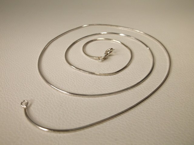 Beautiful Sterling Silver Chain Necklace 20" (1 of 1)