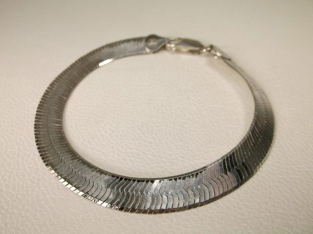 Beautiful Large Sterling Silver Bracelet Heavy (1 of 1)