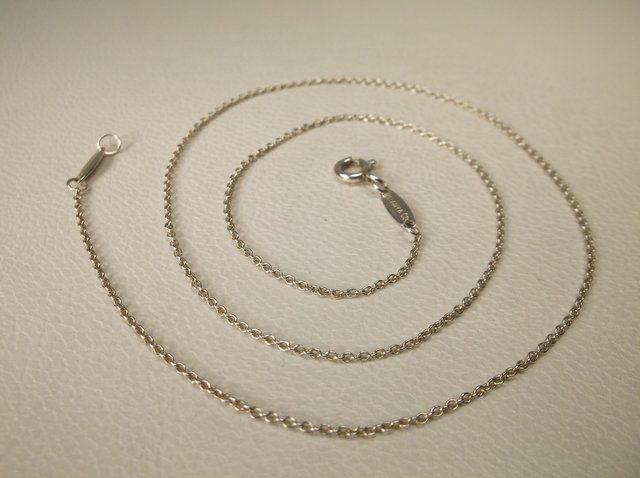 Tiffany & Co Peretti Sterling Silver Chain Necklace 16": Gorgeous genuine tiffany & co sterling silver Elsa Peretti Chain Necklace 16 inches in length