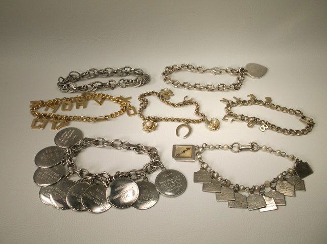 Vintage Antique Charm Bracelet Lot 10 Command More (1 of 2)