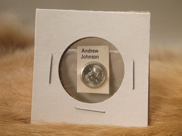 Sterling Silver Andrew Johnson Presidential Coin (1 of 1)
