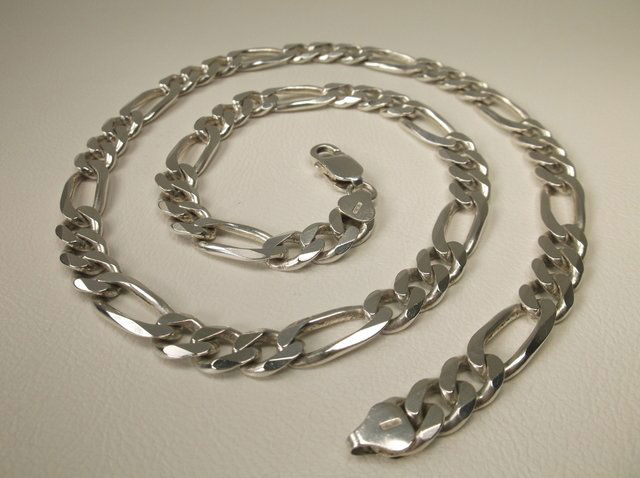 Gorgeous Crazy Heavy Sterling Chain Necklace 21" (1 of 1)