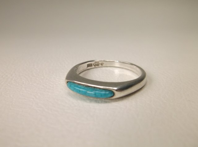 Beautiful Sterling Turquoise Designer Ring 6.5 (1 of 1)