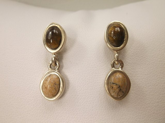 Gorgeous Barse Sterling Silver Jasper Earrings (1 of 2)