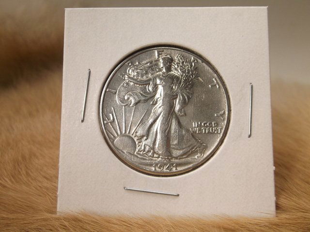 1941 US Silver Walking Liberty Half Dollar (1 of 1)