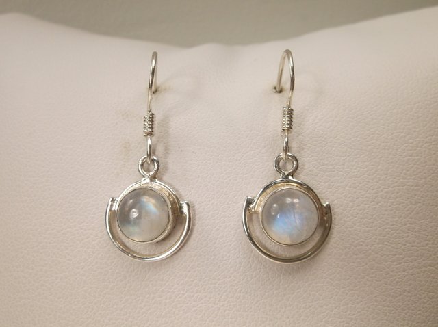 Gorgeous Sterling Silver Sea Opal Earrings (1 of 1)