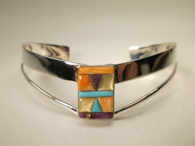 Gorgeous Sterling Silver Turquoise Cuff Bracelet (1 of 2)