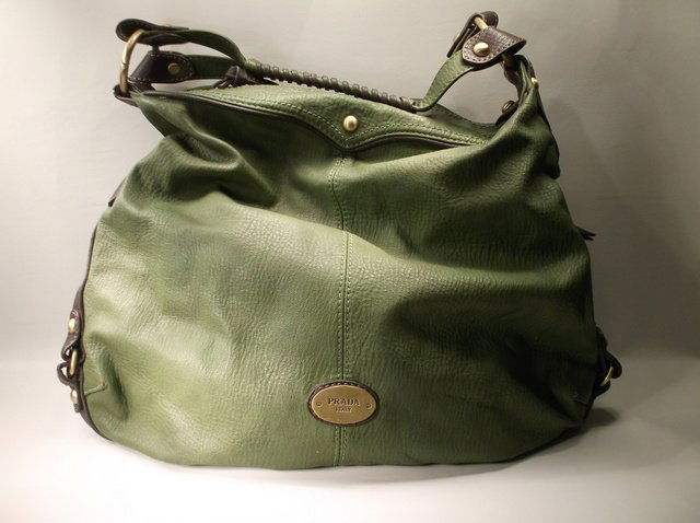 Beautiful Leather Prada Handbag Purse (1 of 5)