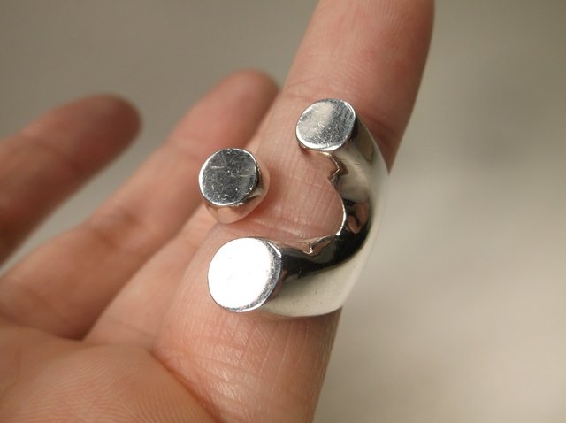 Gorgeous Heavy Sterling Silver Design Ring 7 (1 of 2)