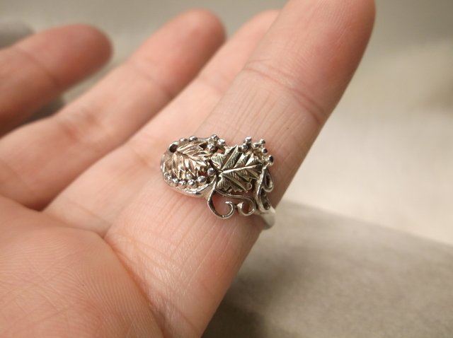 Beautiful Crouse Co Sterling Silver 10k Ring 8 (1 of 1)