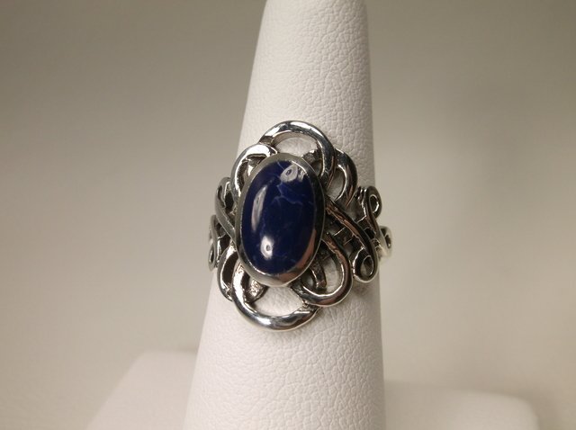 Gorgeous Sterling Silver Lapis Ring 7 (1 of 1)