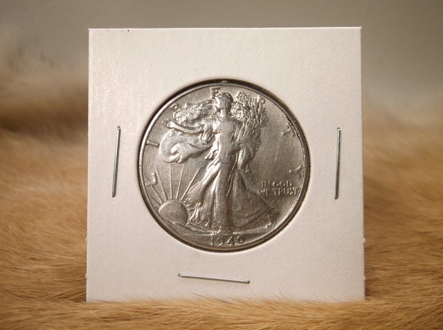 1940 US Silver Walking Liberty Half Dollar (1 of 1)
