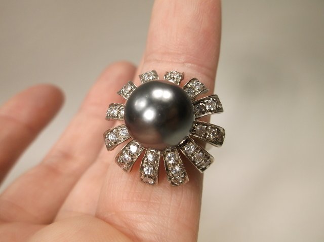 Gorgeous Sterling Silver Flower Ring 5.5 (1 of 1)