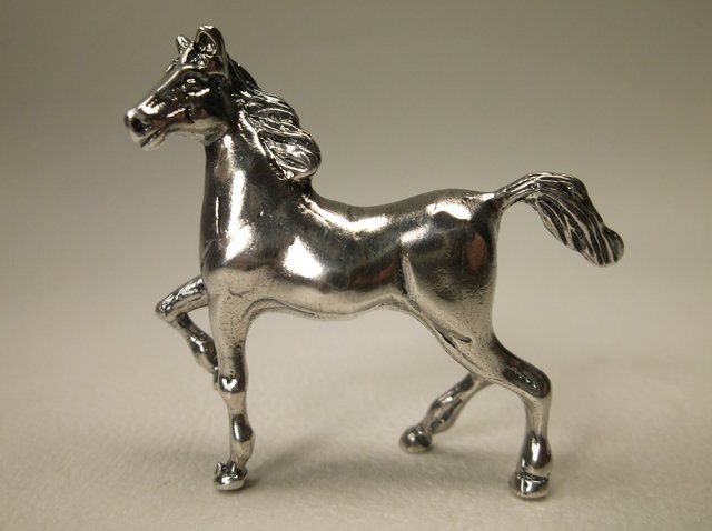 Gorgeous Large Sterling Silver Horse Figurine (1 of 3)