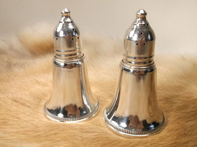 Gorgeous Antique Sterling Silver Salt & Pepper Set (1 of 2)