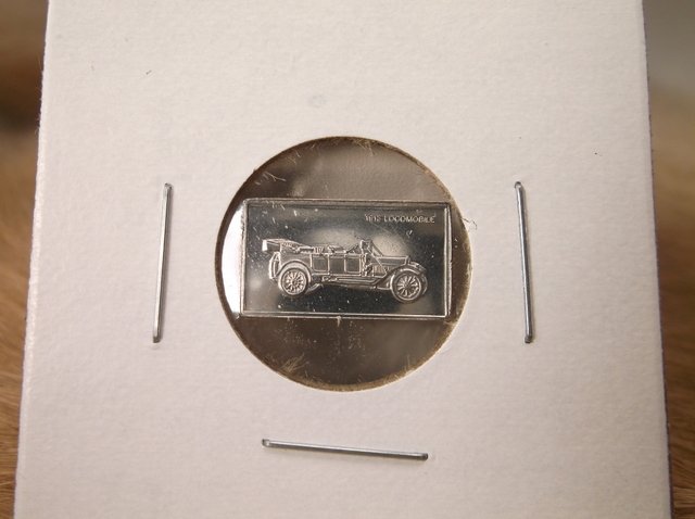 1913 Locomobile Sterling Silver Car Bar: .