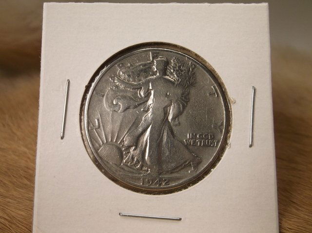 1942 US Silver Walking Liberty Half Dollar (1 of 1)