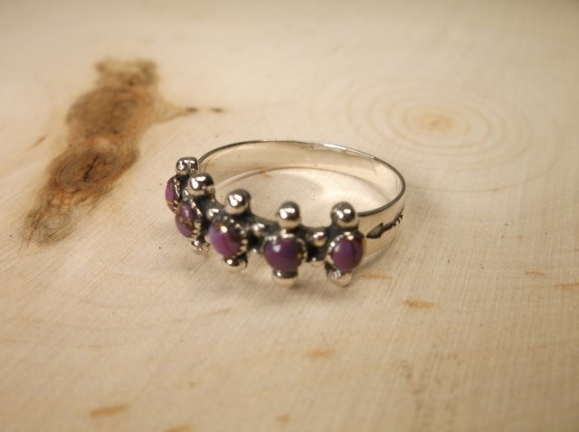 Gorgeous Sterling Silver Purple Turquoise Ring 10 (1 of 1)