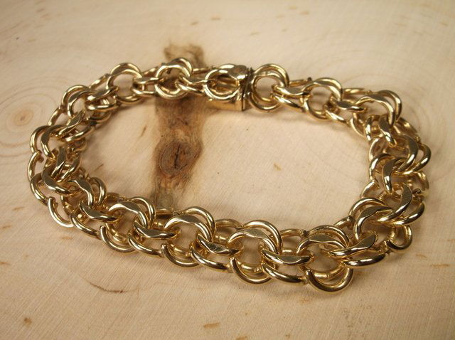 Stunning Antique Huge Elco 12kt GF Bracelet: .