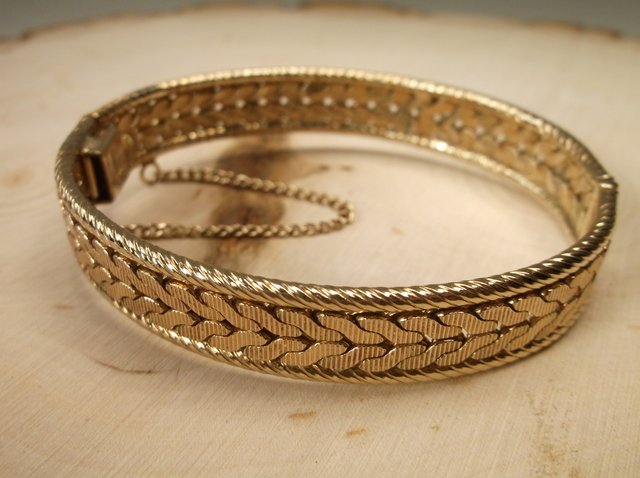 Stunning Antique Art Deco Rhythm 12kt GF Bracelet: Stunning Art Deco Period Bracelet, super heavy made by Rhythm