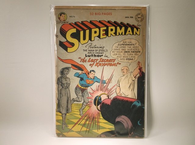 1952 DC Superman Comic Book #74 $1450 2nd Luthor (1 of 2)