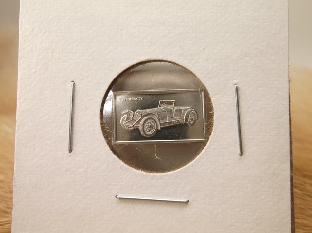 1911 Simplex Sterling Silver Car Bar: .