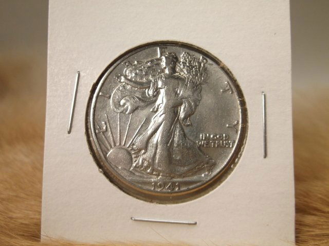 1941 US Silver Walking Liberty Half Dollar (1 of 1)
