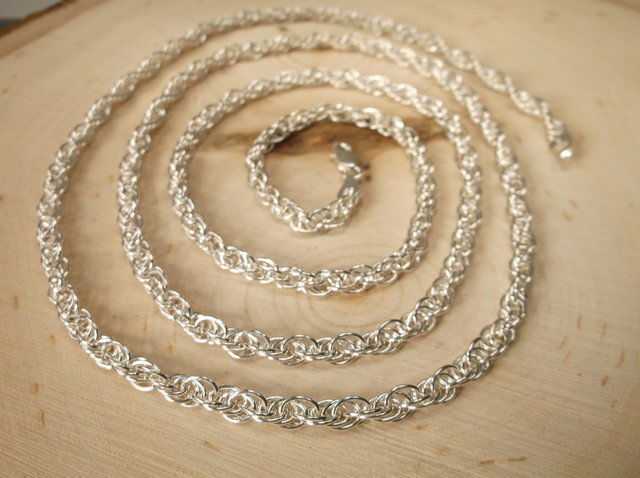Gorgeous Sup Heavy Sterling Chain Necklace 36" (1 of 1)