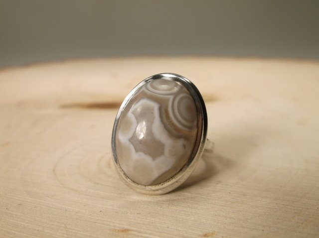 Gorgeous Sterling Silver Geode Ring 5.5 (1 of 1)