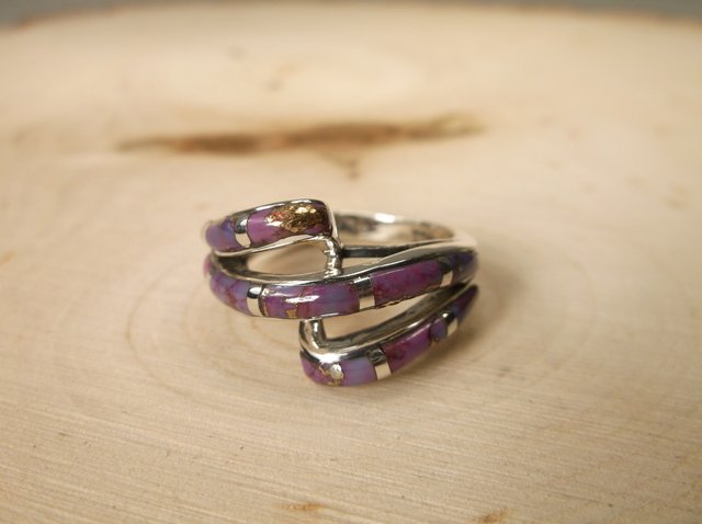 Gorgeous Sterling Silver Purple Turquoise Ring 8 (1 of 1)