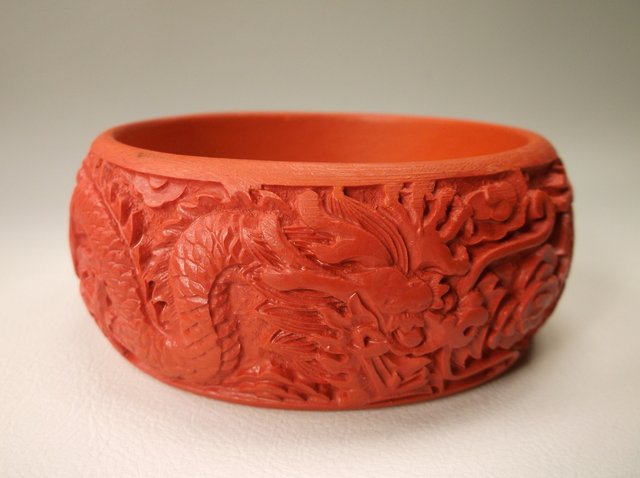 Gorgeous Large Asian Dragon Bangle Bracelet (1 of 1)