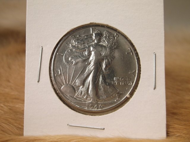 1946 S US Silver Walking Liberty Half Dollar (1 of 1)