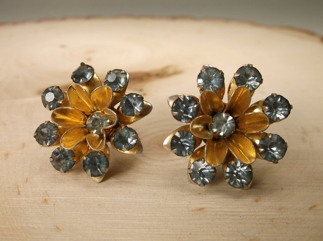 Gorgeous Antique Sterling Silver Earrings (1 of 1)