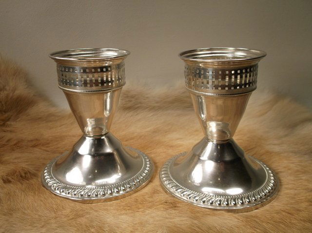 Gorgeous Antique Duchin Sterling Salt & Pepper Set (1 of 2)