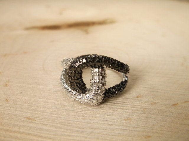 Gorgeous Sterling Silver Gen Diamond Ring 6 (1 of 1)