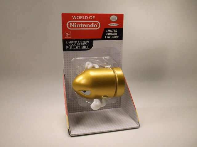 Rare Nintendo Bullet Bill Gold Series 1/3000 Mint: one of 3000, hard to find