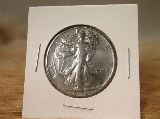 1946 US Silver Walking Liberty Half Dollar (1 of 1)