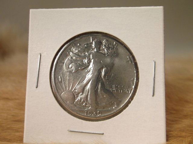 1939 US Silver Walking Liberty Half Dollar (1 of 1)