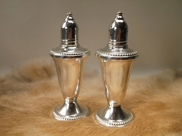 Gorgeous Antique Duchin Sterling Silver Salt Pepper Set (1 of 3)