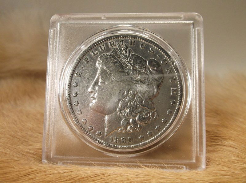1890 O US Silver Morgan Dollar (1 of 2)