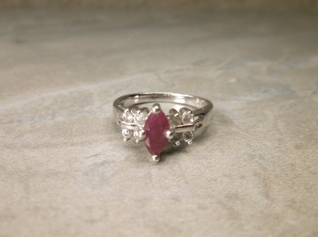 Gorgeous Sterling Genuine Ruby Ring 5 (1 of 1)