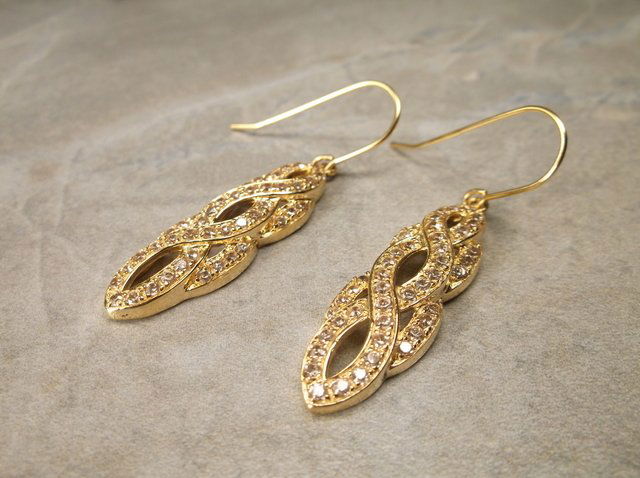 Gorgeous Gold Over Sterling Earrings (1 of 1)