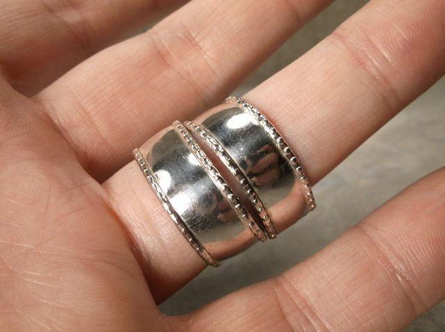 Gorgeous Sterling Silver Double Wrap Ring 9 (1 of 1)