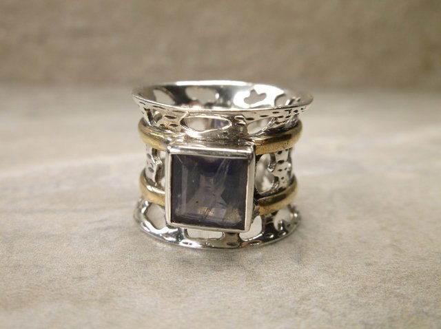 Stunning Sterling Silver 10k Amethyst Ring 7 (1 of 2)